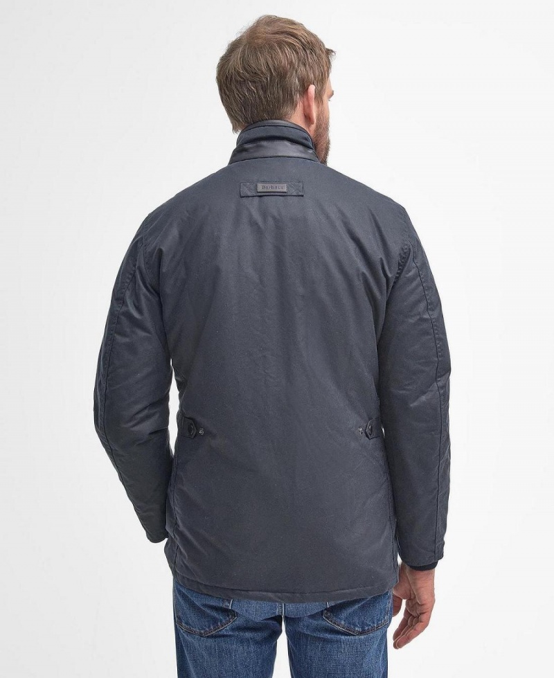 Geaca Barbati Barbour Hereford Wax Albastri | Romania_BAR60241