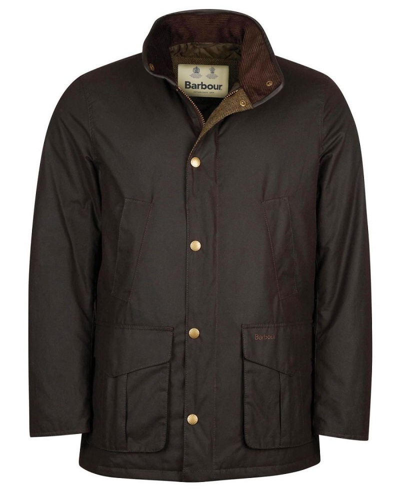 Geaca Barbati Barbour Hereford Wax Maro | Romania_BAR59689