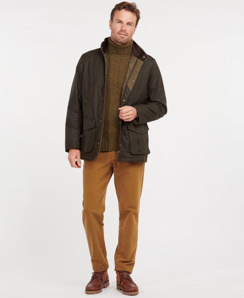 Geaca Barbati Barbour Hereford Wax Verzi | Romania_BAR23578