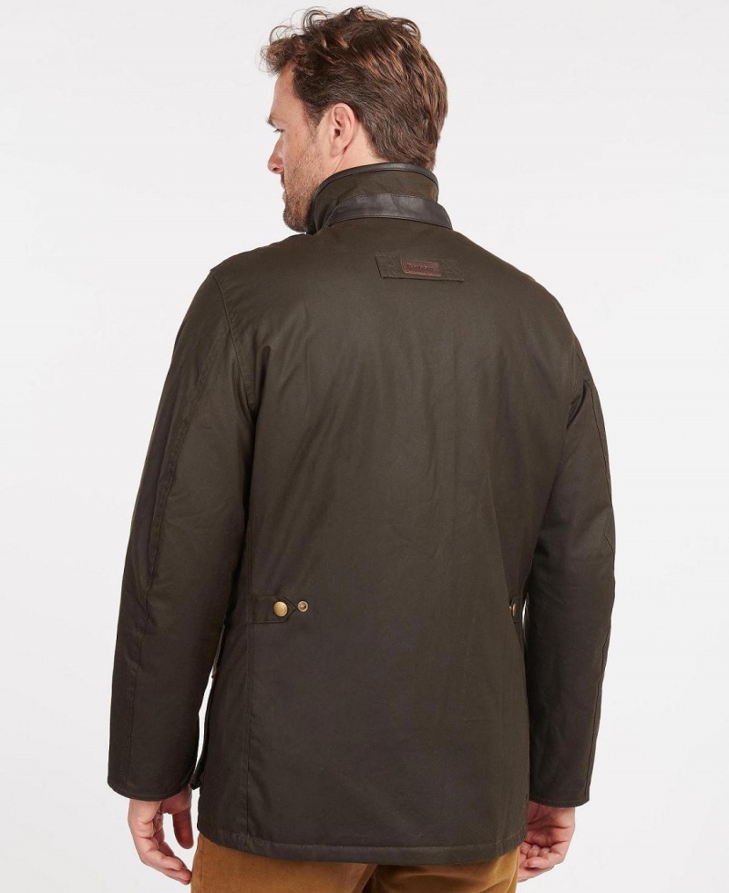 Geaca Barbati Barbour Hereford Wax Verzi | Romania_BAR23578