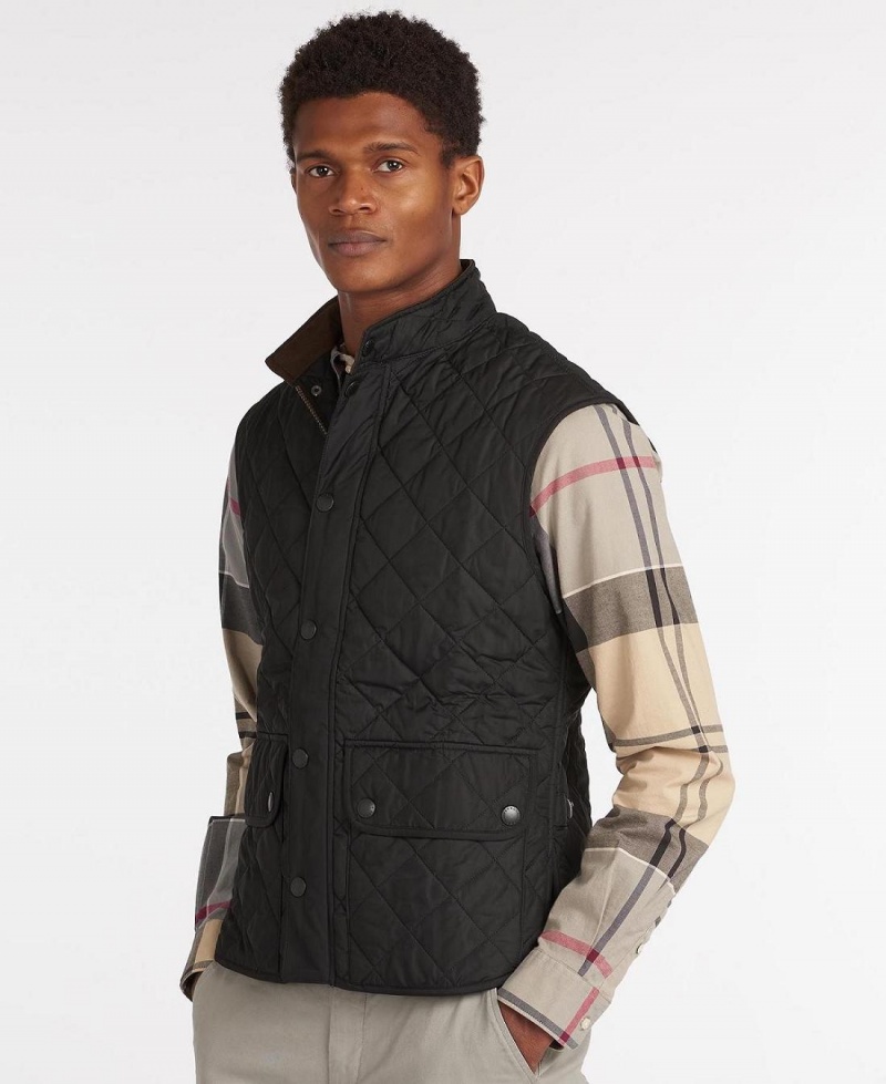 Geaca Barbati Barbour Lowerdale Gilet Negrii | Romania_BAR83305