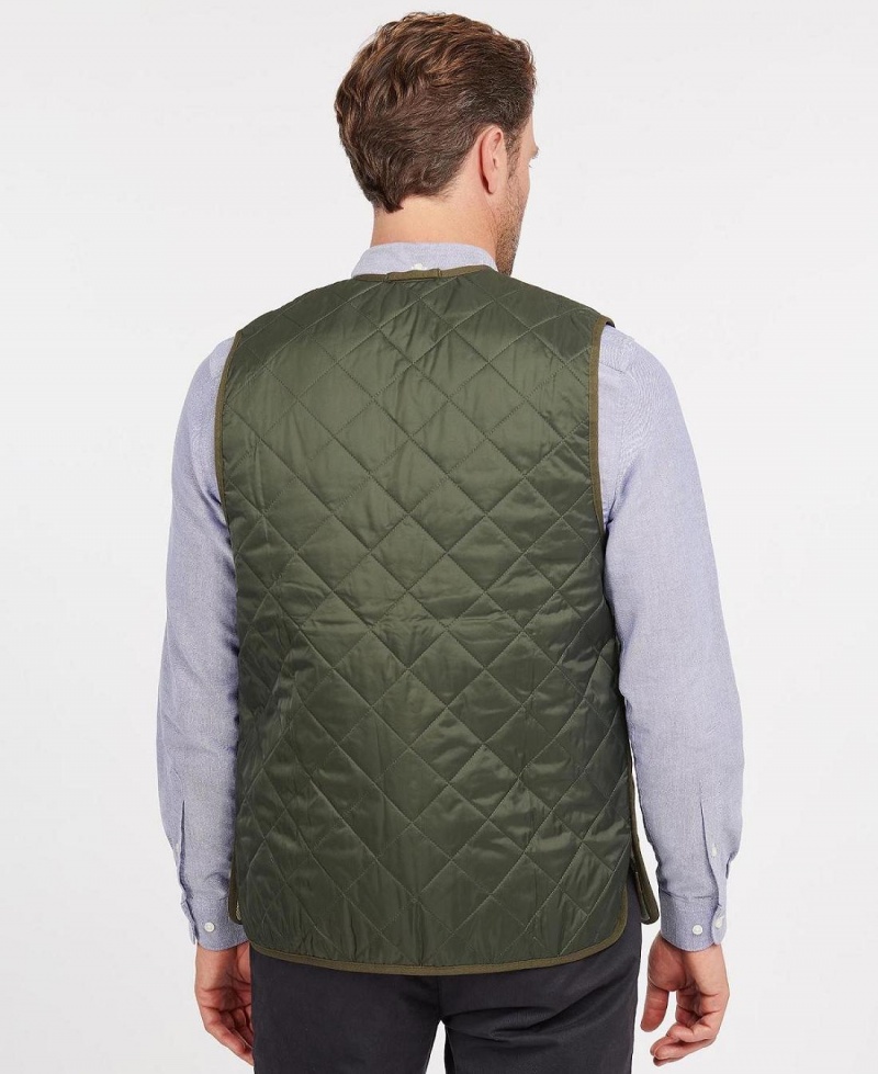 Geaca Barbati Barbour Matlasat Waistcoat/Zip-In Liner Masline Verzi | Romania_BAR30768