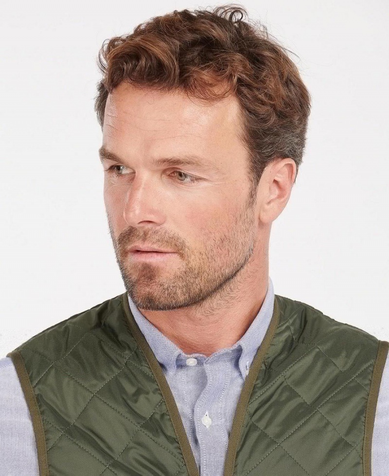 Geaca Barbati Barbour Matlasat Waistcoat/Zip-In Liner Masline Verzi | Romania_BAR30768