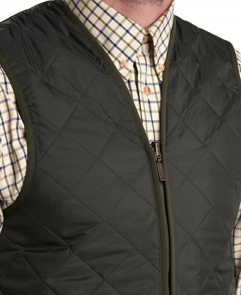 Geaca Barbati Barbour Matlasat Waistcoat/Zip-In Liner Masline Verzi | Romania_BAR30768