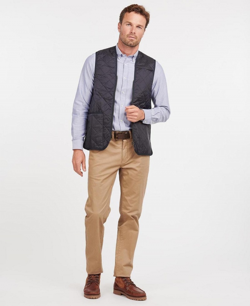 Geaca Barbati Barbour Matlasat Waistcoat/Zip-In Liner Bleumarin | Romania_BAR35309