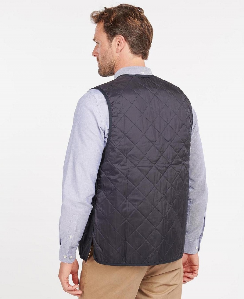 Geaca Barbati Barbour Matlasat Waistcoat/Zip-In Liner Bleumarin | Romania_BAR35309