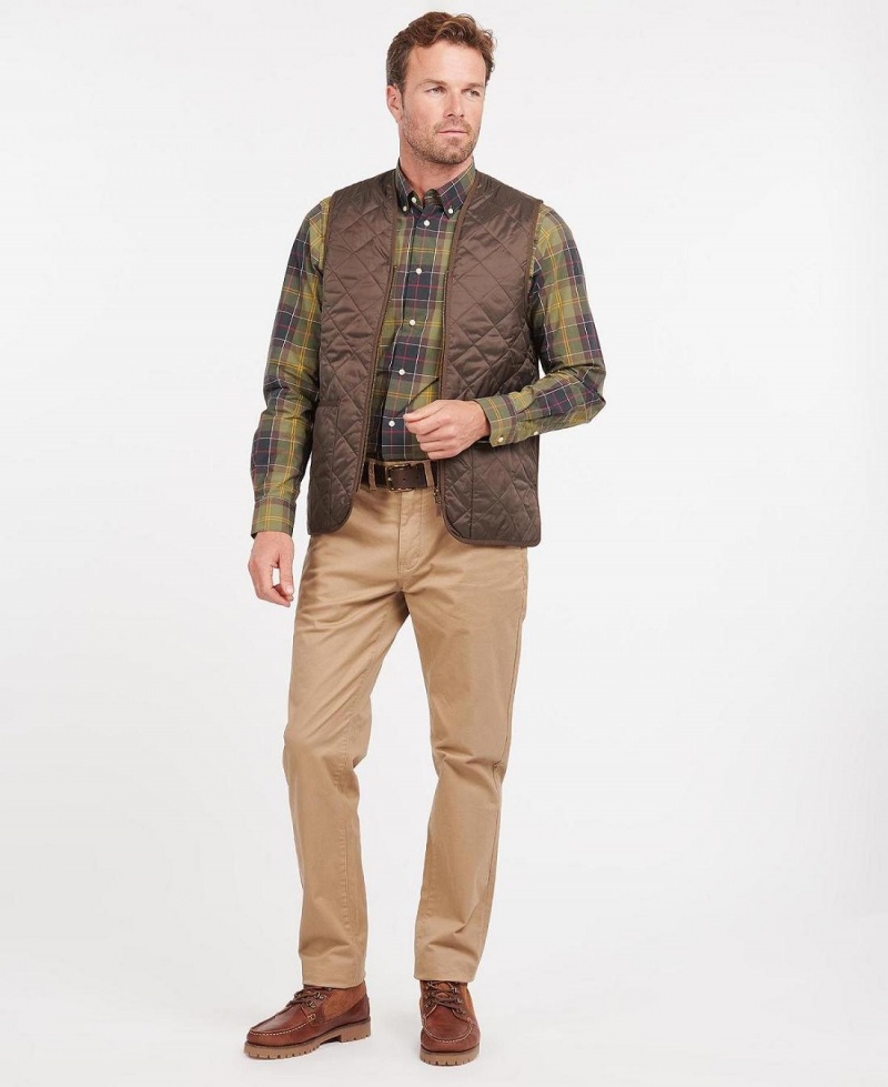 Geaca Barbati Barbour Matlasat Waistcoat/Zip-In Liner Maro | Romania_BAR17657