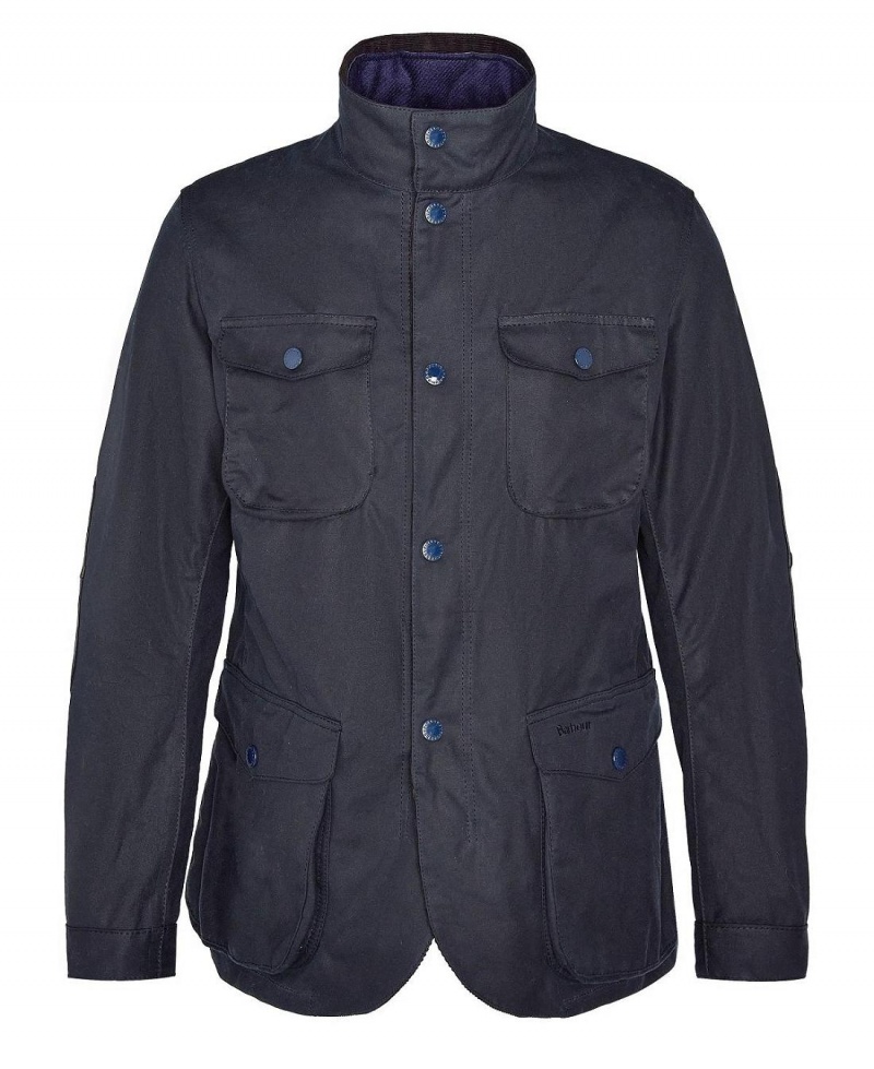 Geaca Barbati Barbour Ogston Wax Bleumarin | Romania_BAR64651