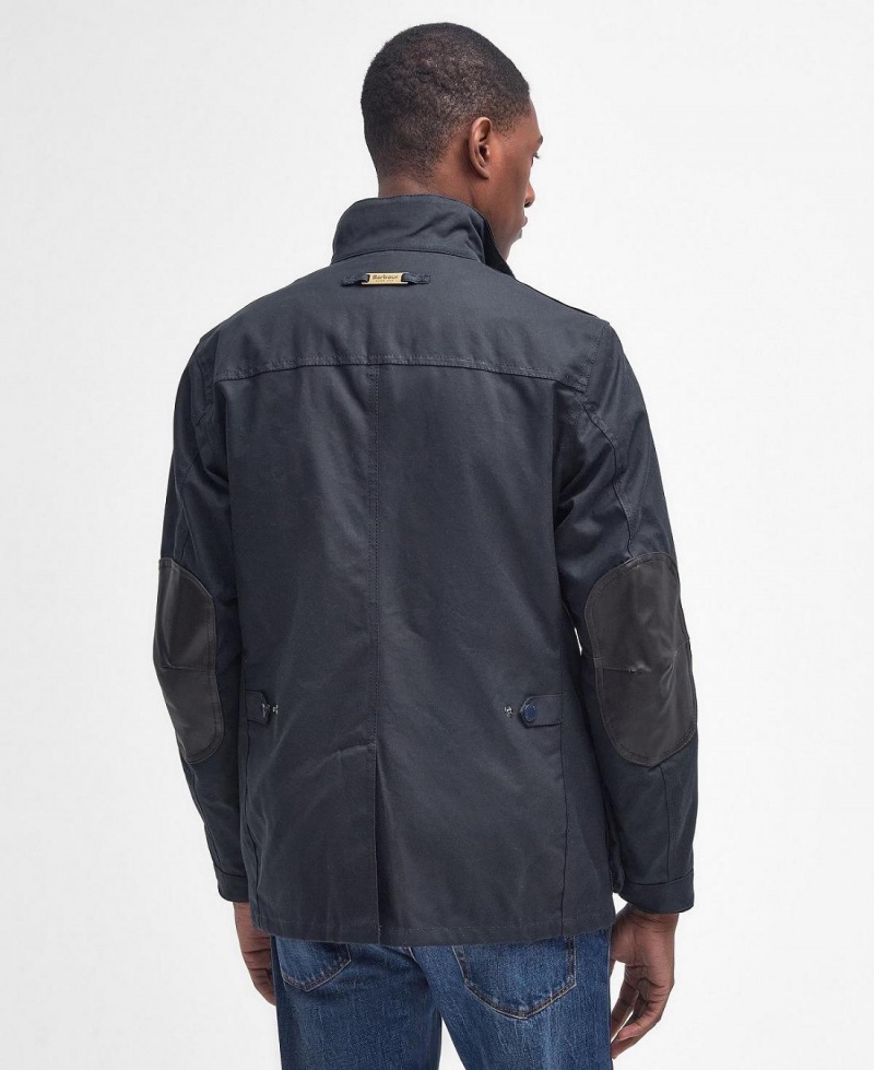 Geaca Barbati Barbour Ogston Wax Bleumarin | Romania_BAR64651