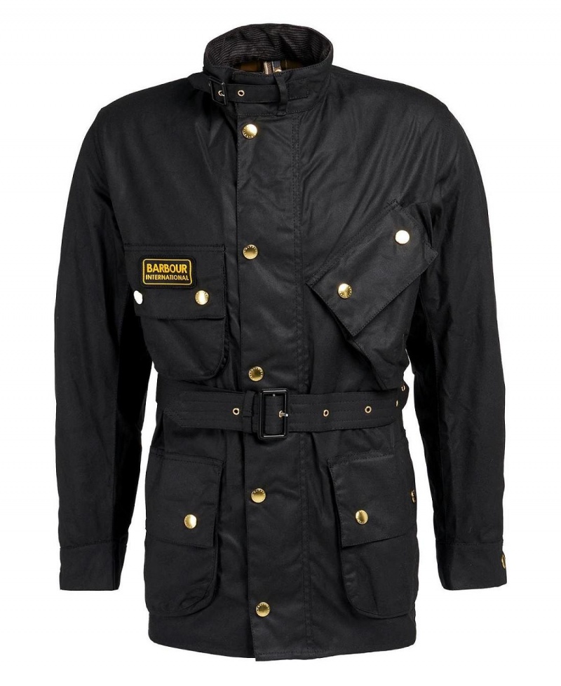 Geaca Barbati Barbour Original Waxed Negrii | Romania_BAR73603