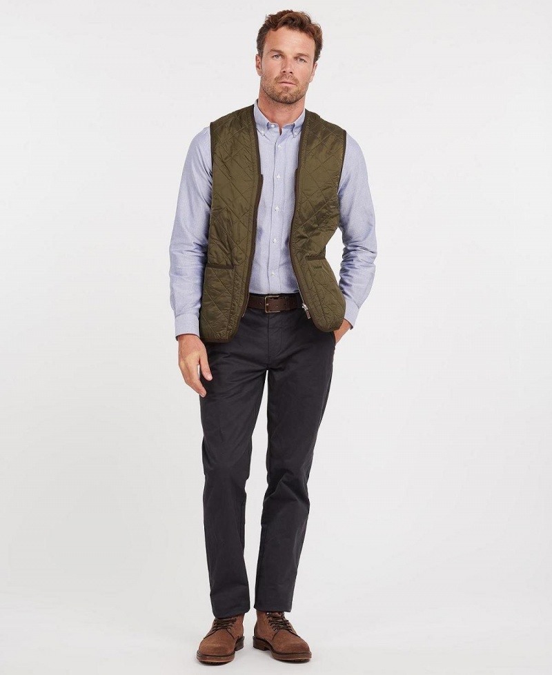 Geaca Barbati Barbour Polarquilt Waistcoat/Zip-In Liner Masline Verzi | Romania_BAR45302