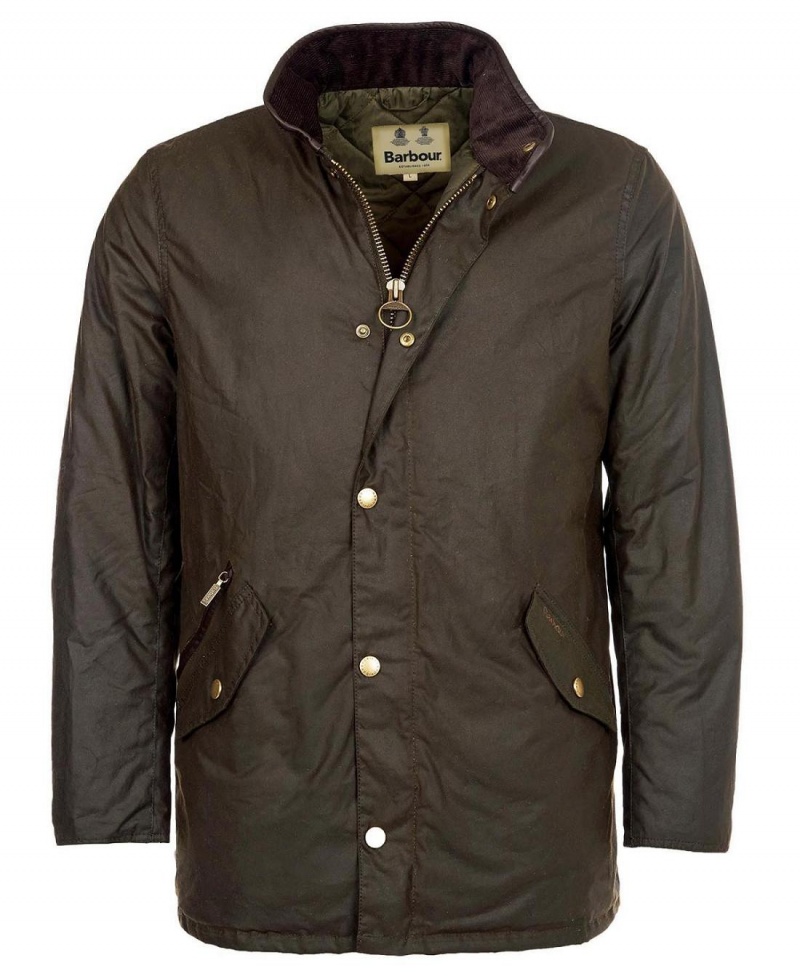 Geaca Barbati Barbour Prestbury Wax Masline Verzi | Romania_BAR17003