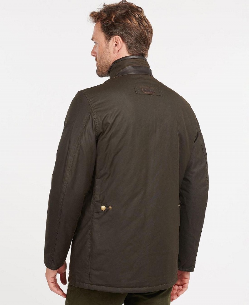 Geaca Barbati Barbour Prestbury Wax Masline Verzi | Romania_BAR17003