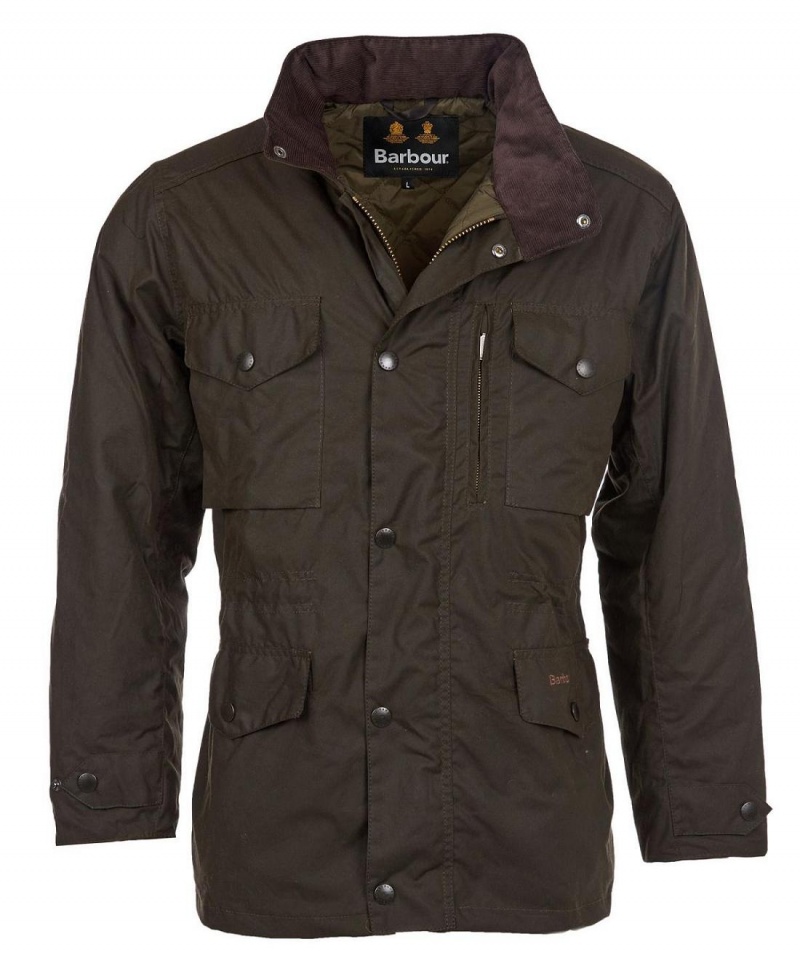 Geaca Barbati Barbour Sapper Wax Masline Verzi | Romania_BAR71392