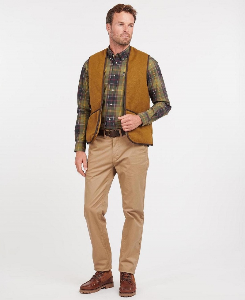 Geaca Barbati Barbour Warm Pile Waistcoat/Zip-In Liner Maro | Romania_BAR96992