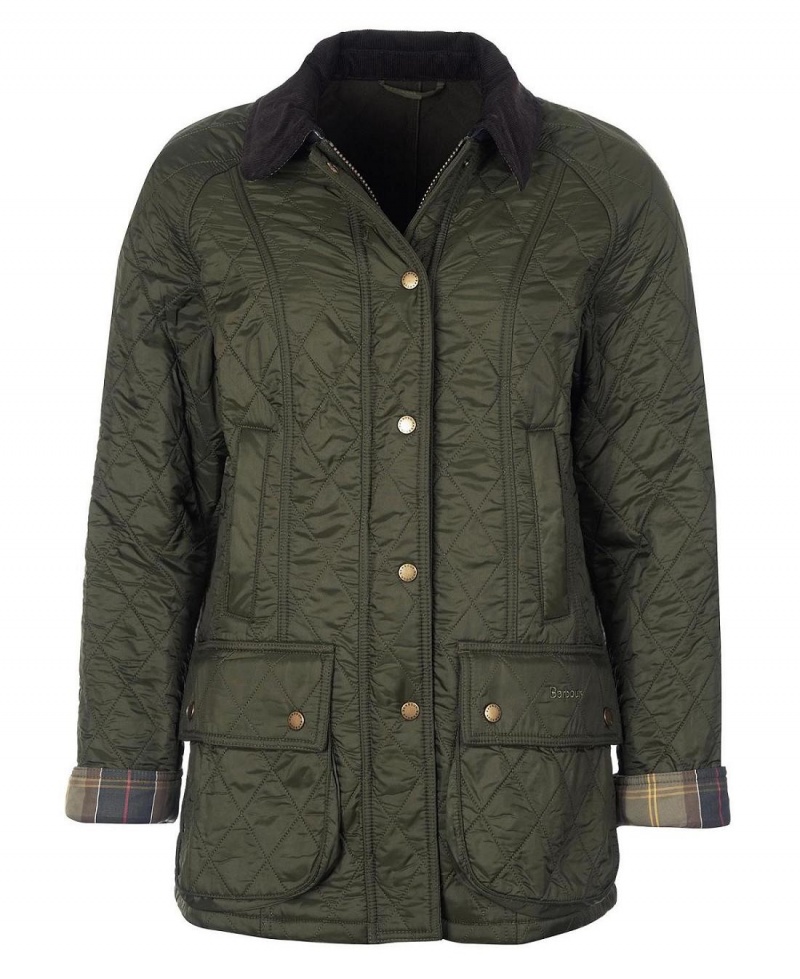 Geaca Dama Barbour Beadnell Polarquilt Verzi | Romania_BAR31087