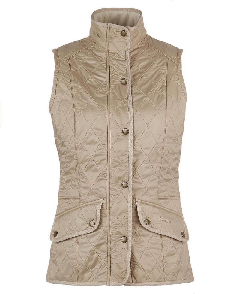 Geaca Dama Barbour Cavalry Gilet Bej | Romania_BAR17906