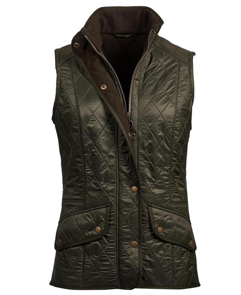 Geaca Dama Barbour Cavalry Gilet Verzi | Romania_BAR38681