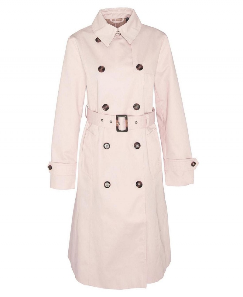 Geaca Dama Barbour Greta Showerproof Trench Roz | Romania_BAR52113