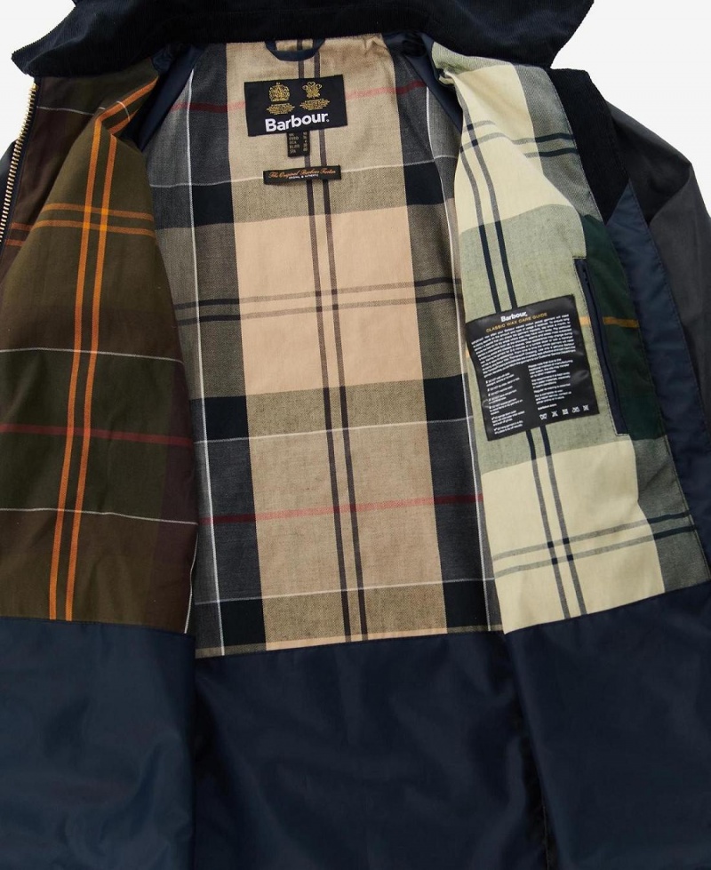 Geaca Dama Barbour Highclere Wax Negrii | Romania_BAR55066