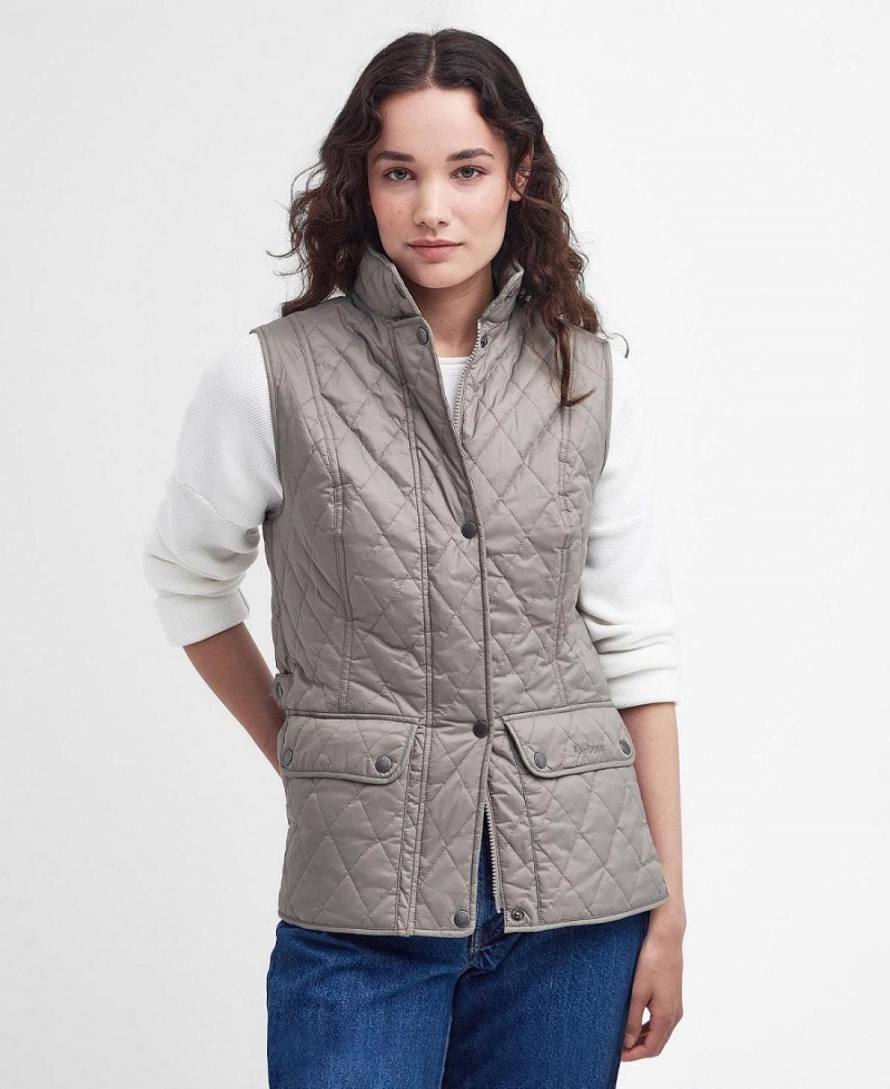 Geaca Dama Barbour Otterburn Gilet Bej | Romania_BAR44688