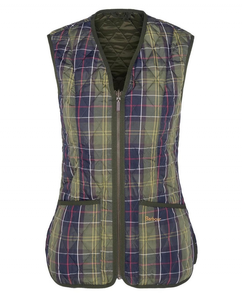 Geaca Dama Barbour Tartan Betty Liner Verzi | Romania_BAR59621