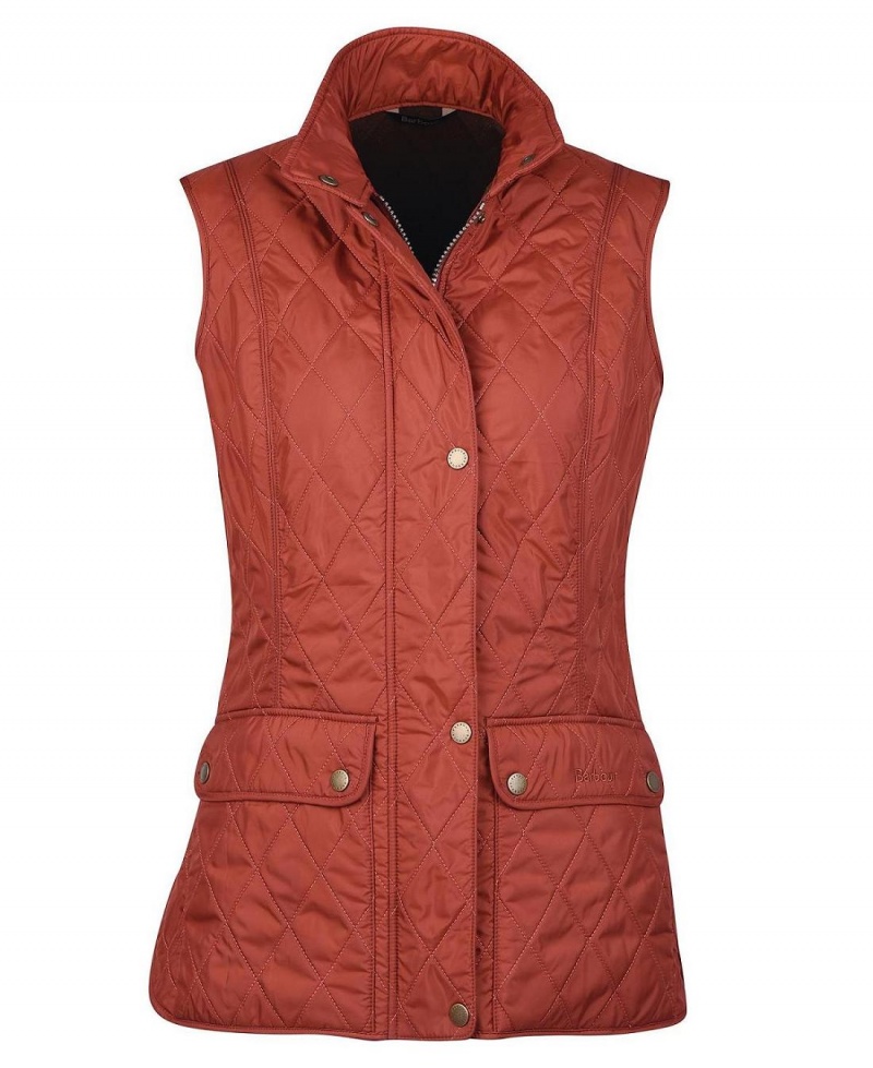 Geaca Dama Barbour Wray Gilet Portocalii | Romania_BAR33207