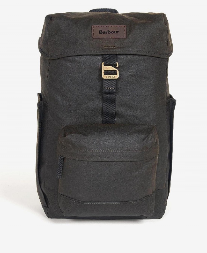 Geanta Barbati Barbour Essential Wax Backpack Masline Verzi | Romania_BAR12948