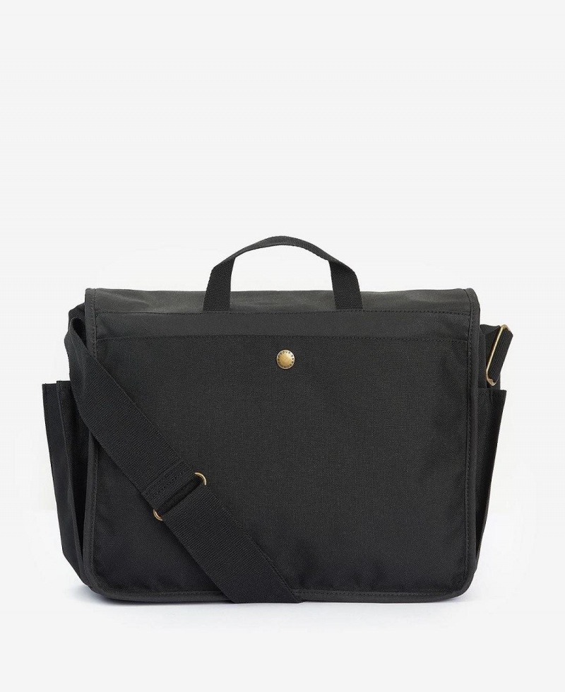 Geanta Barbati Barbour Essential Wax Messenger Bag Negrii | Romania_BAR17130