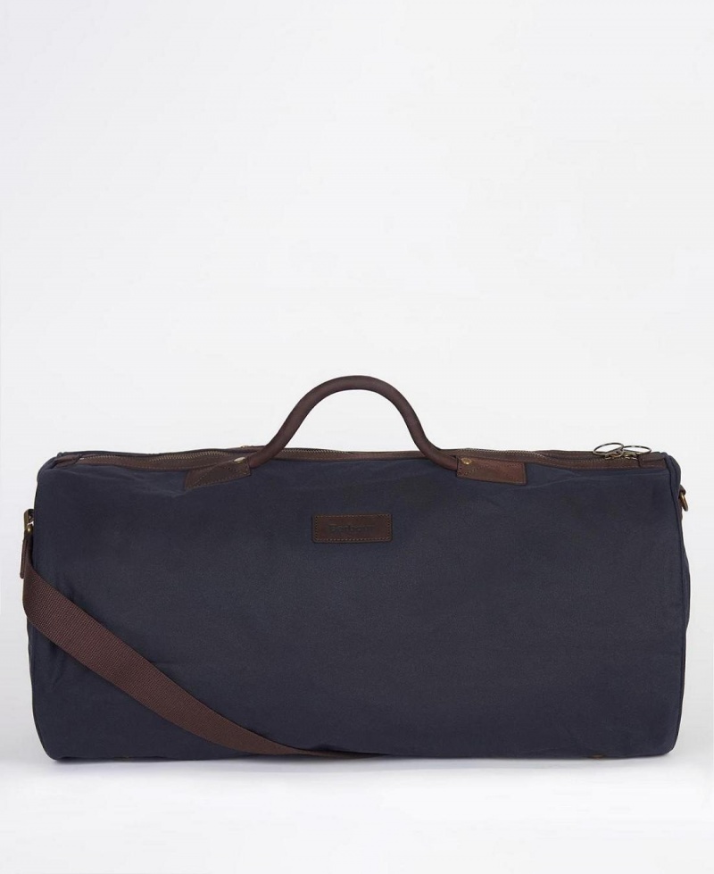 Geanta Barbati Barbour Wax Holdall Bleumarin | Romania_BAR63716