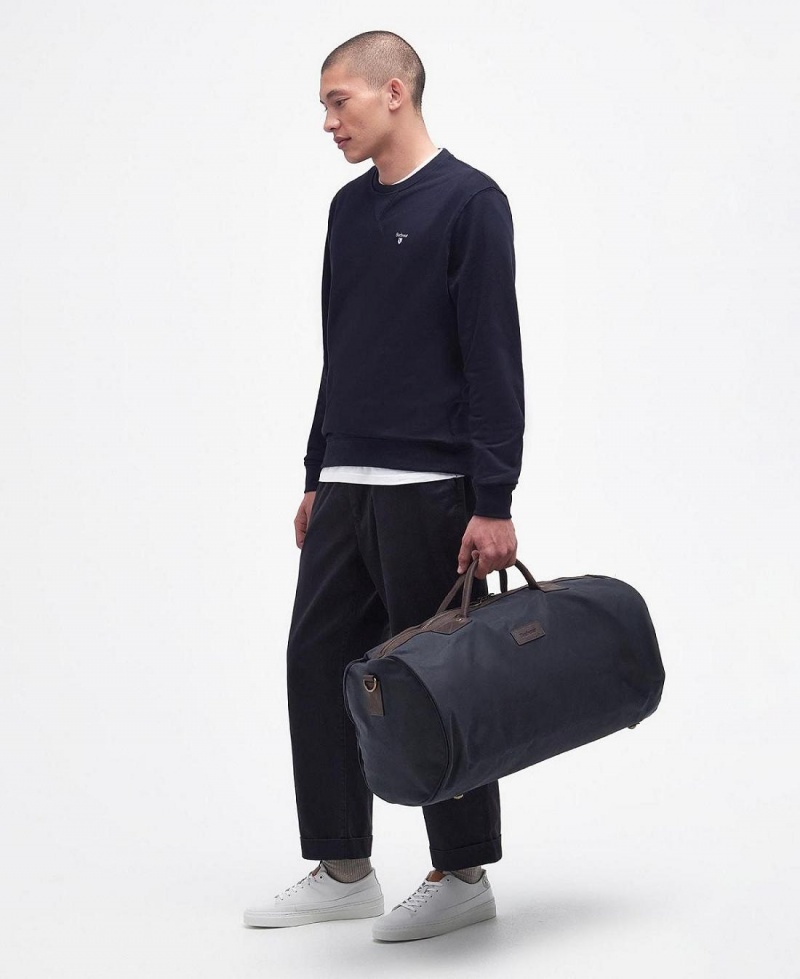 Geanta Barbati Barbour Wax Holdall Bleumarin | Romania_BAR63716