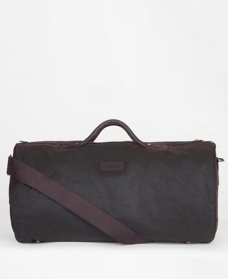 Geanta Barbati Barbour Wax Holdall Masline Verzi | Romania_BAR53451