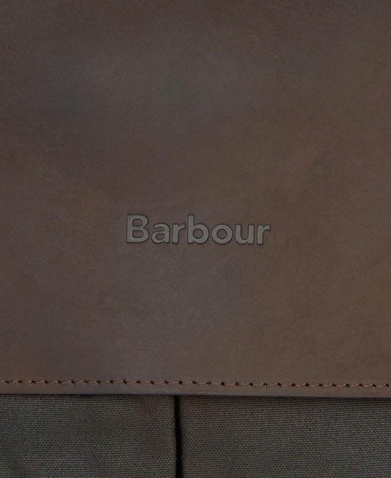 Geanta Barbati Barbour Wax Piele Briefcase Masline Verzi | Romania_BAR14192