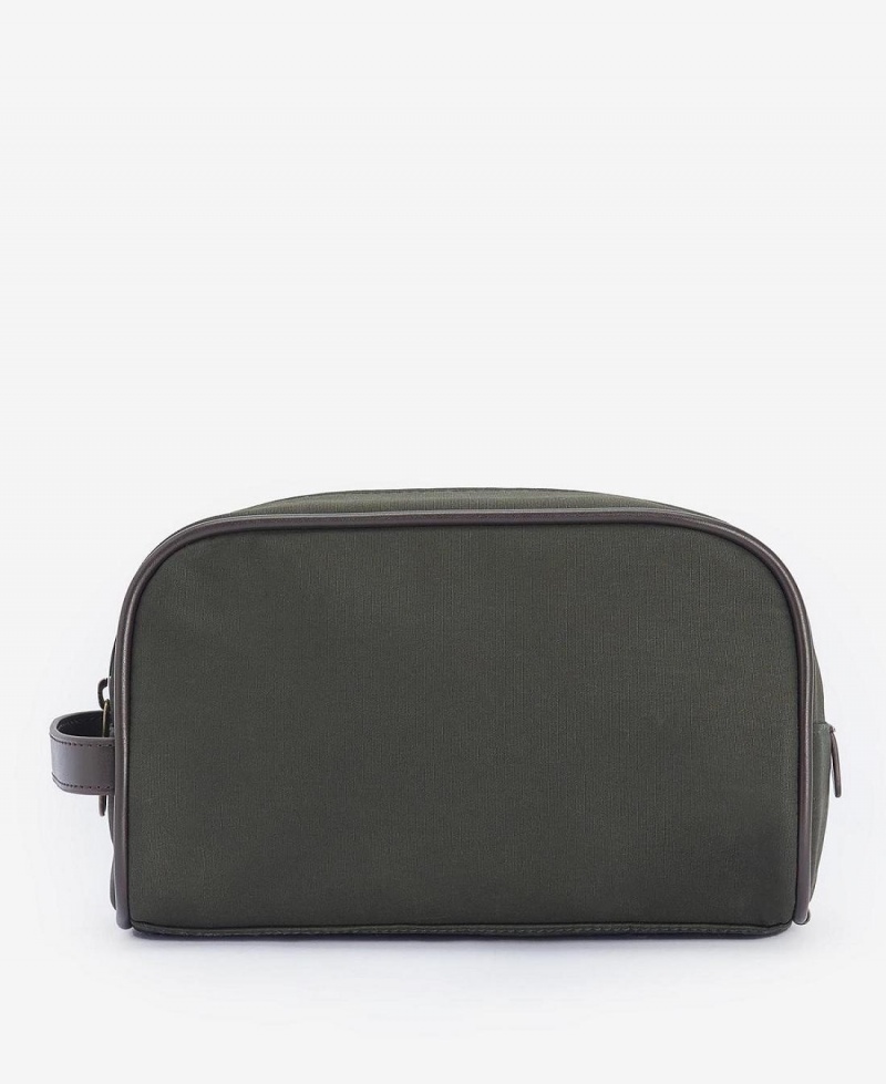 Geanta Barbati Barbour Wax Washbag Masline Verzi | Romania_BAR72085