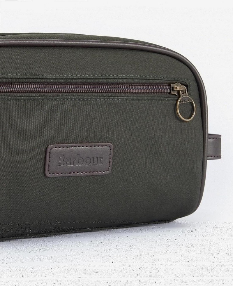 Geanta Barbati Barbour Wax Washbag Masline Verzi | Romania_BAR72085