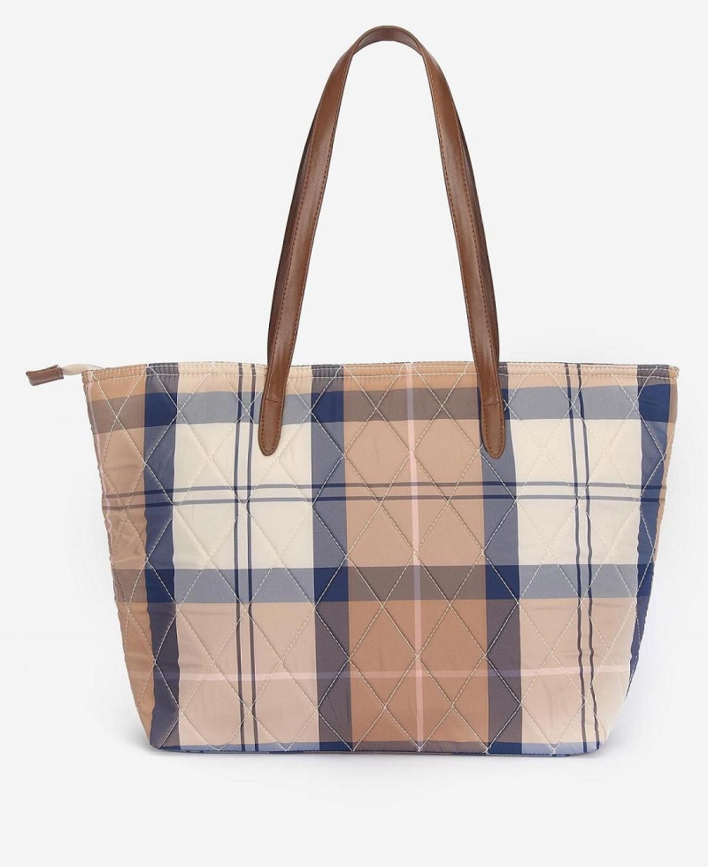 Geanta Dama Barbour Wetherham Matlasat Tartan Tote Colorati | Romania_BAR82238