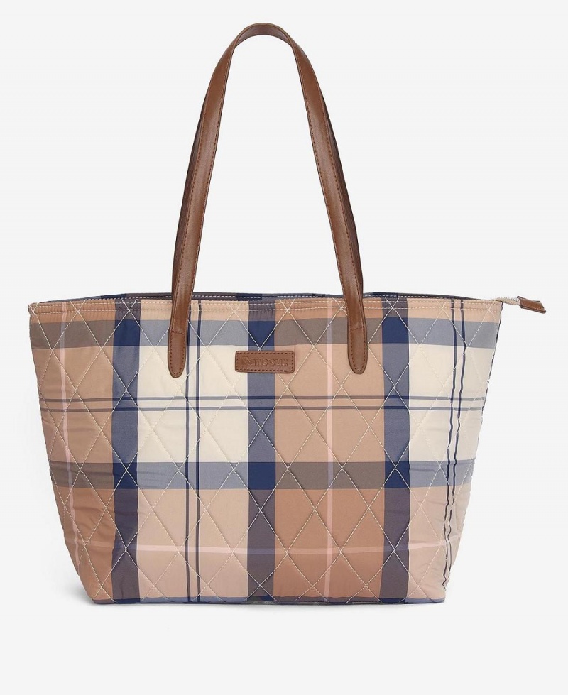 Geanta Dama Barbour Wetherham Matlasat Tartan Tote Colorati | Romania_BAR82238