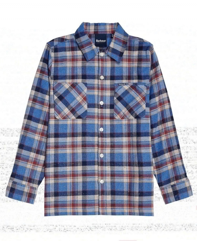 Haine Copii Barbour Boys' Holystone Shirt Albastri | Romania_BAR56125