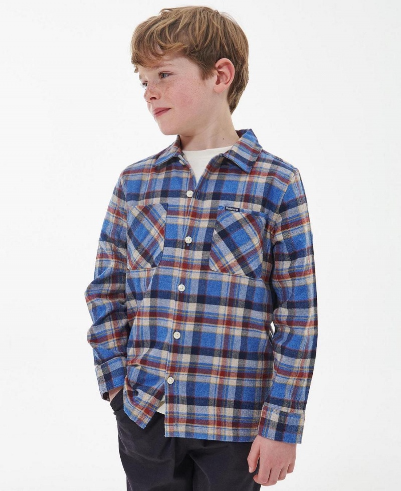 Haine Copii Barbour Boys' Holystone Shirt Albastri | Romania_BAR56125