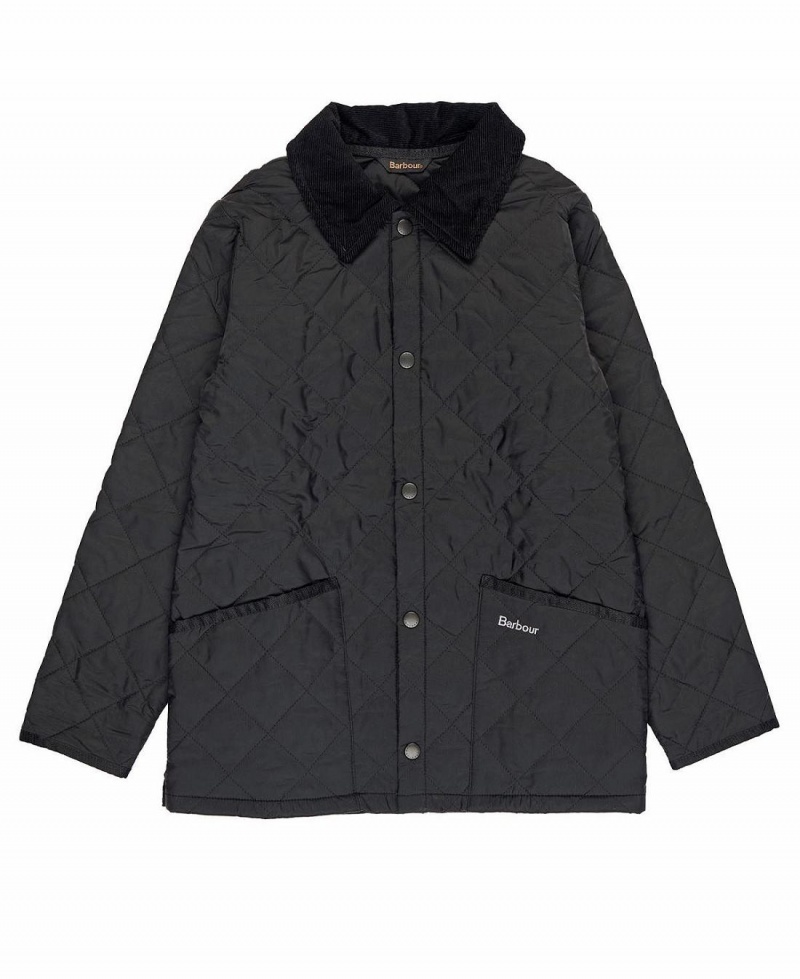 Haine Copii Barbour Boys' Liddesdale® Matlasat Jacket Negrii | Romania_BAR28102