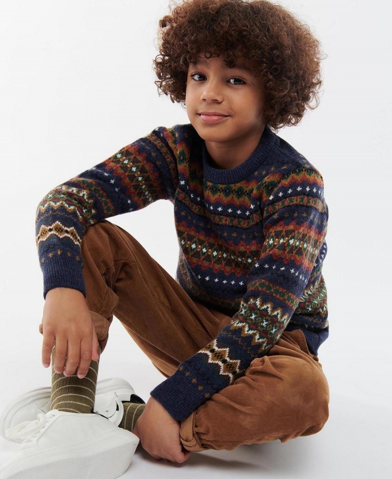 Haine Copii Barbour Boys Case Fairisle Jumper Colorati | Romania_BAR11067