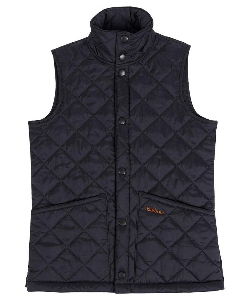 Haine Copii Barbour Boys Liddesdale Gilet Negrii | Romania_BAR70359