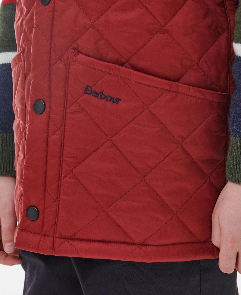 Haine Copii Barbour Boys Liddesdale Gilet Rosii | Romania_BAR78459