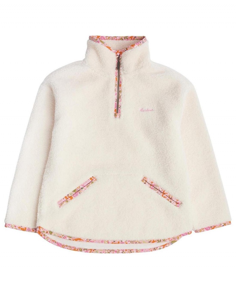 Haine Copii Barbour Girls' Mila Fleece Albi | Romania_BAR81333