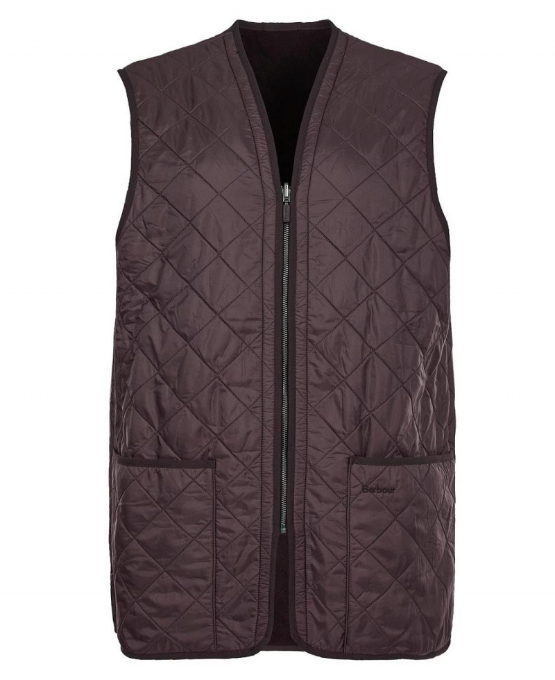 Liner / Hood Barbati Barbour Polarquilt Waistcoat/Zip-In Liner Maro | Romania_BAR16797