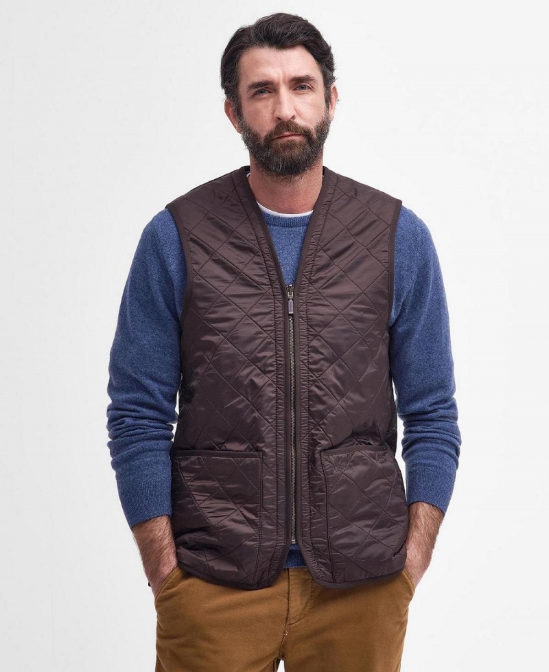 Liner / Hood Barbati Barbour Polarquilt Waistcoat/Zip-In Liner Maro | Romania_BAR16797