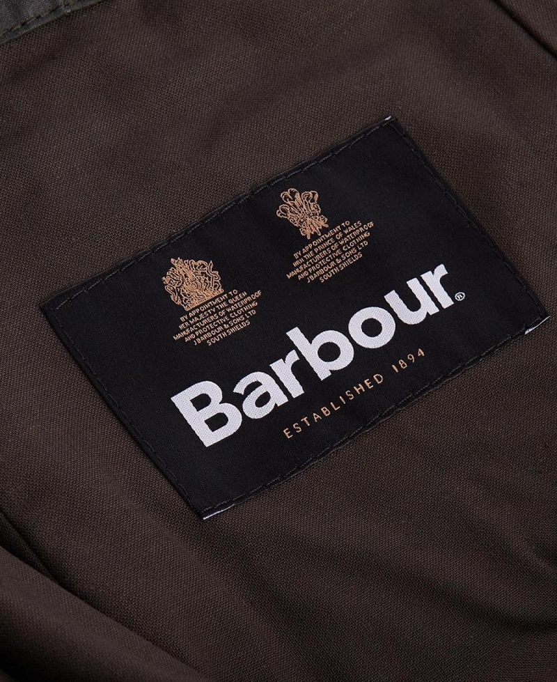 Liner / Hood Barbati Barbour Waxed Bumbac Plain Hood Masline Verzi | Romania_BAR57080