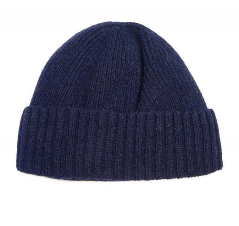 Palarie Barbati Barbour Carlton Beanie Albastri | Romania_BAR34665