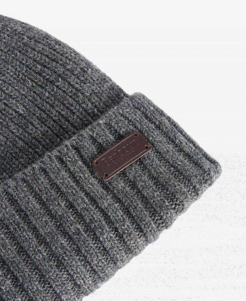 Palarie Barbati Barbour Carlton Beanie Gri | Romania_BAR61536