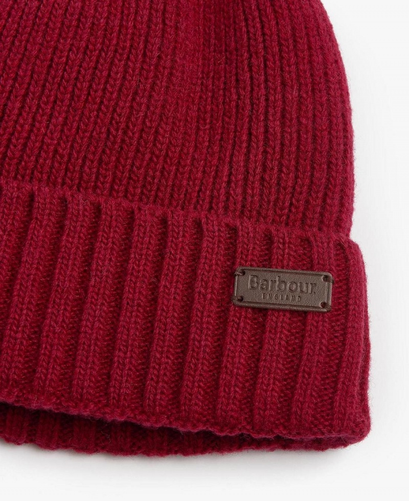 Palarie Barbati Barbour Carlton Beanie Rosii | Romania_BAR28569